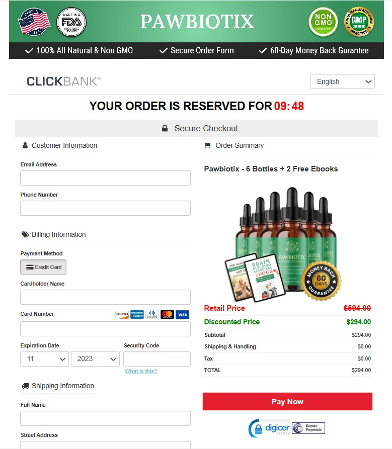 pawbiotix-secure-checkout-page